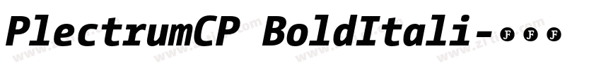 PlectrumCP BoldItali字体转换 PlectrumCP BoldItali字体转换